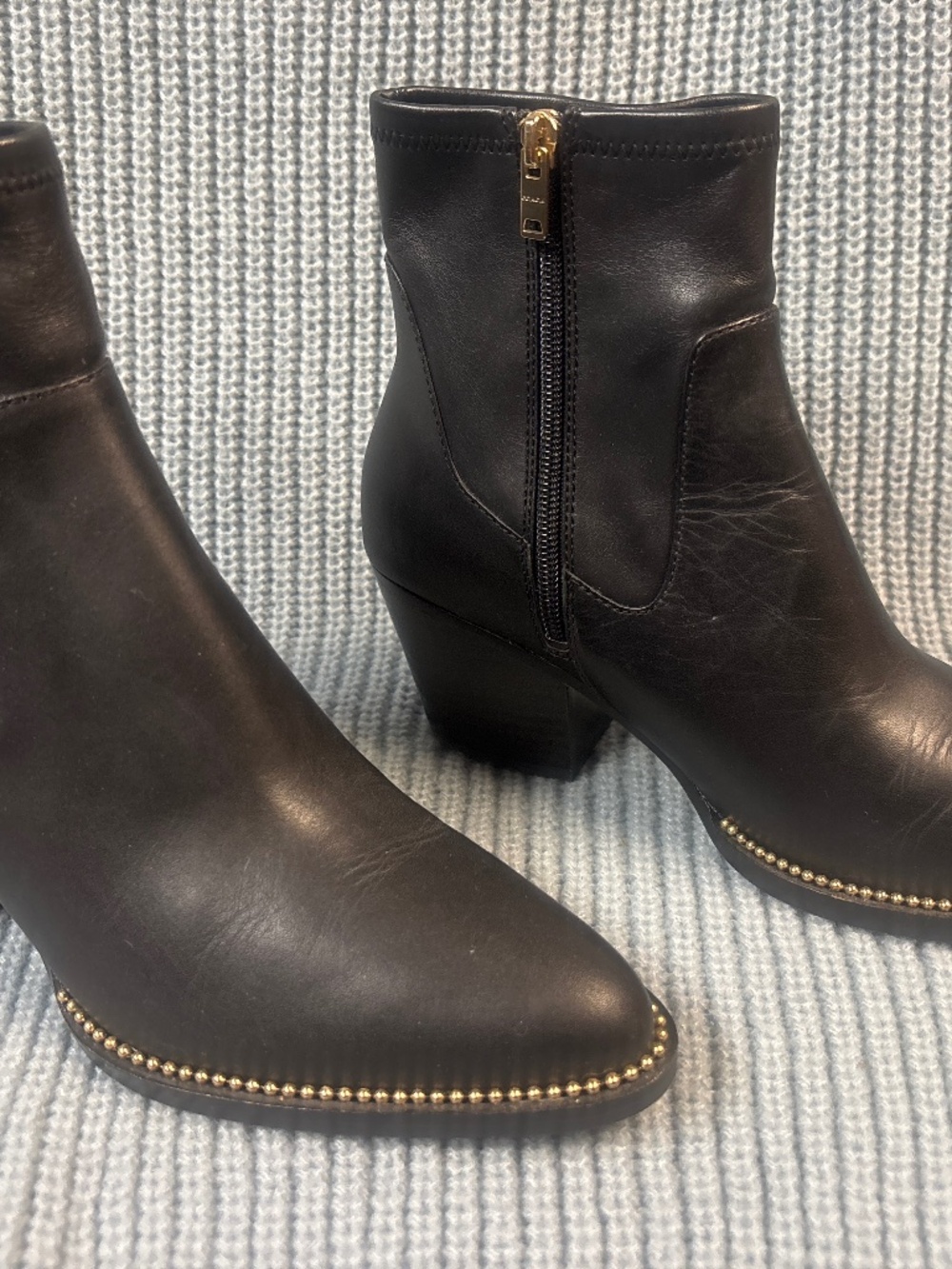 Coach leather boots